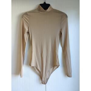 Celebrity fashion Women Long Sleeve Elastic Skinny Turtleneck Bodysuits Size S